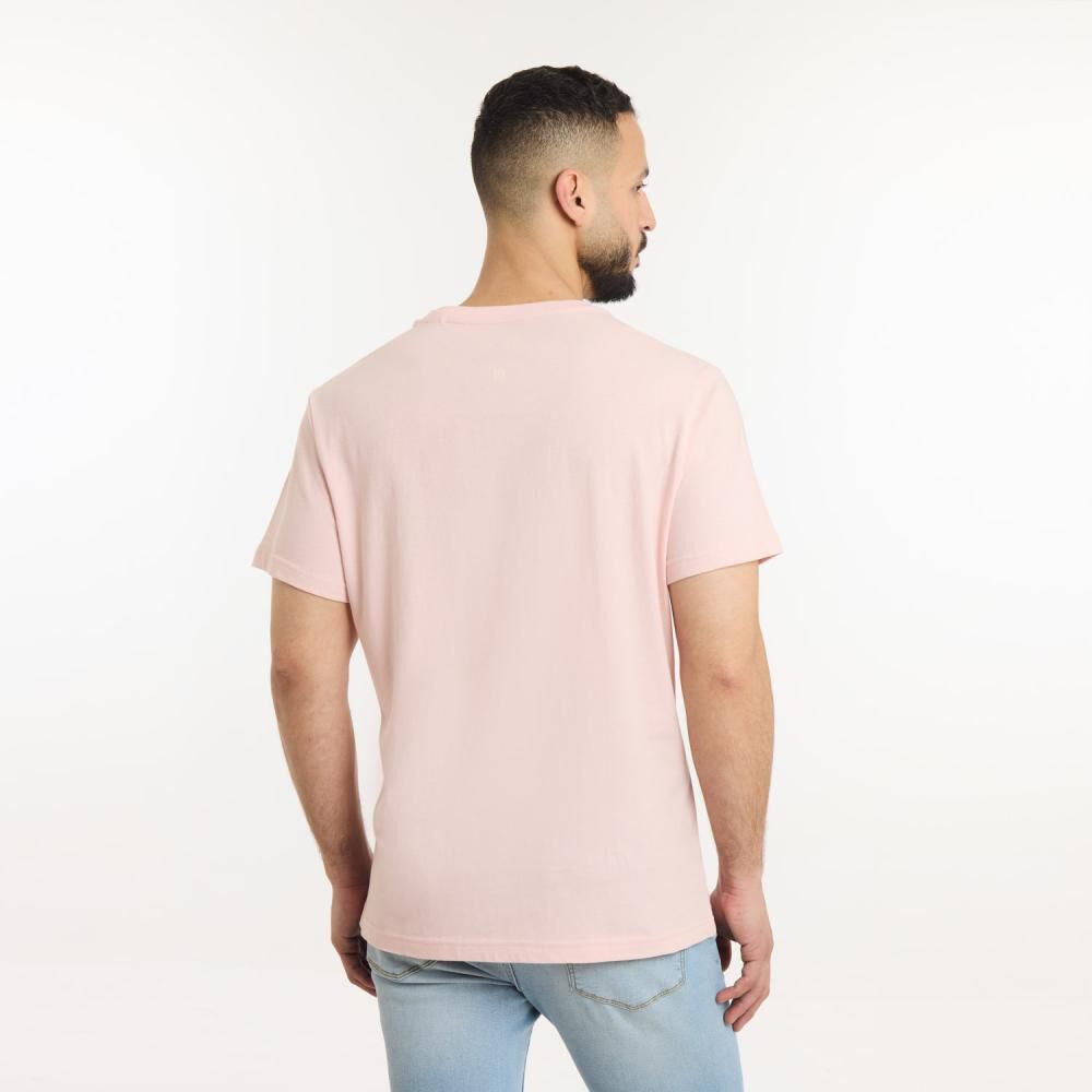 Polera B&aacute;sica Slim Manga Corta Cuello Redondo Hombre Az Black image number 3.0