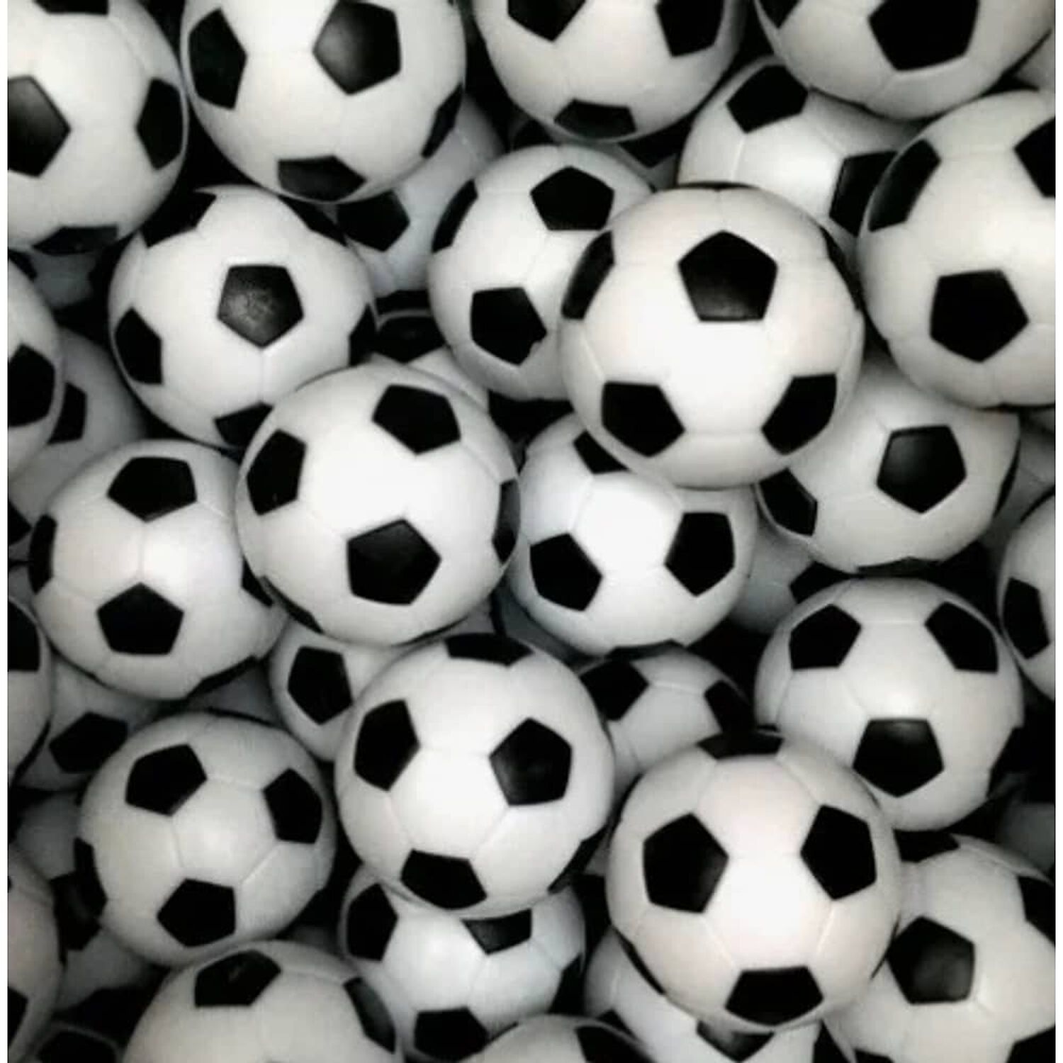 Set 18 Pelotas Taca Taca 32mm Negro / Blanco image number 0.0