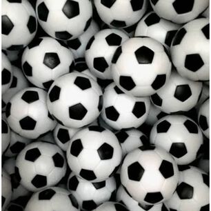 Set 18 Pelotas Taca Taca 32mm Negro / Blanco