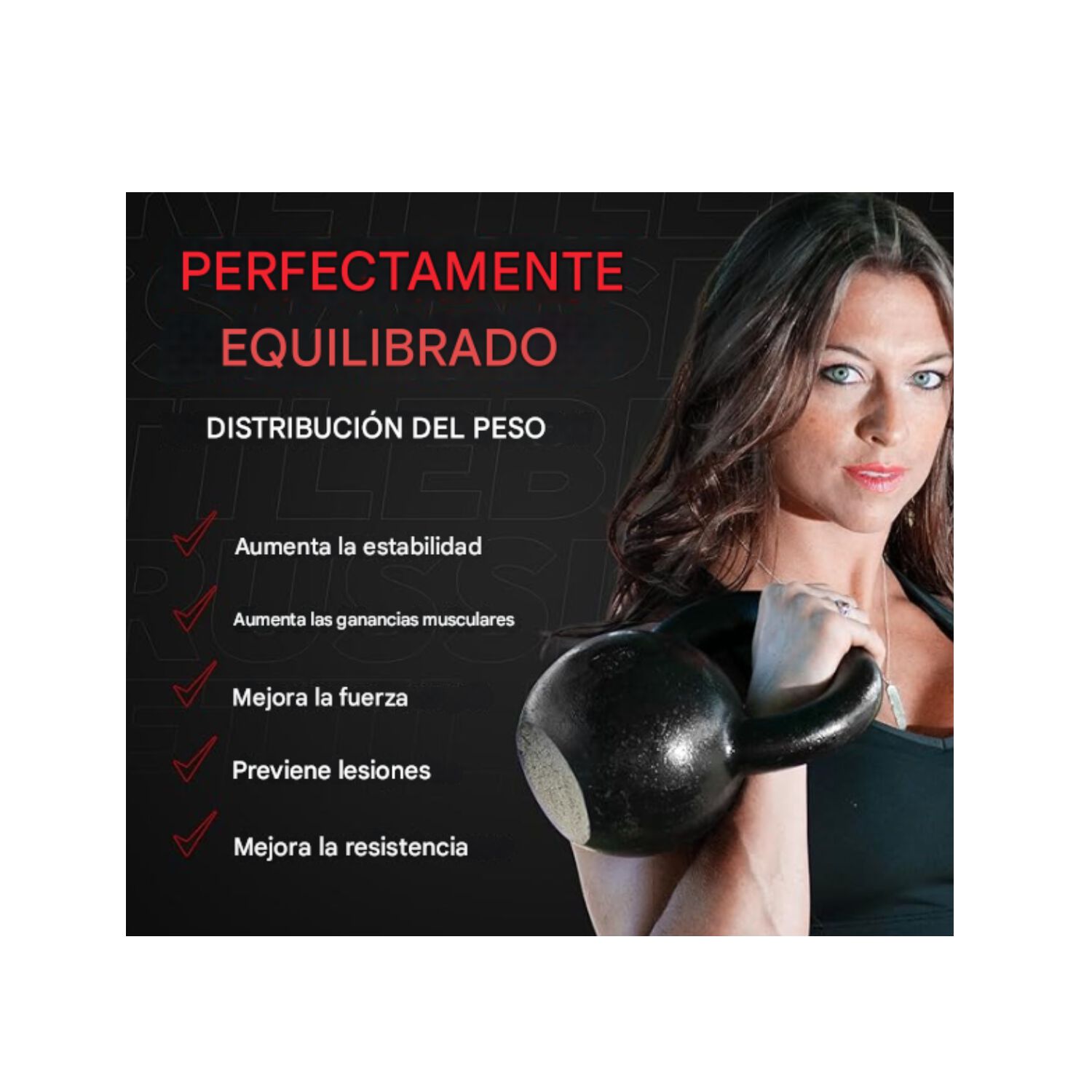 Pesa Rusa 18 Kg Kettlebell Mancuerna Entrenamiento Fitness image number 5.0