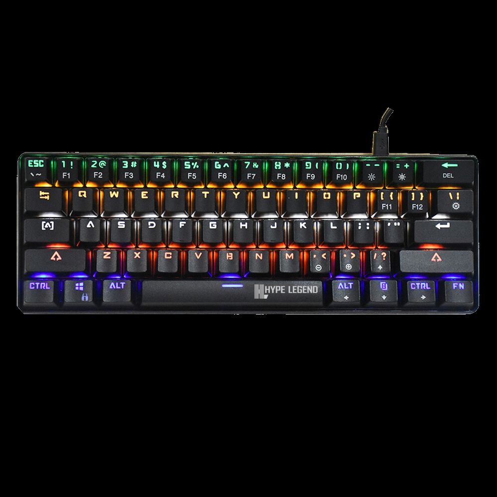 Teclado Hype Legend Rebel Qwerty Outemu Red Us Negro Rgb image number 0.0