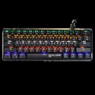 Teclado Hype Legend Rebel Qwerty Outemu Red Us Negro Rgb