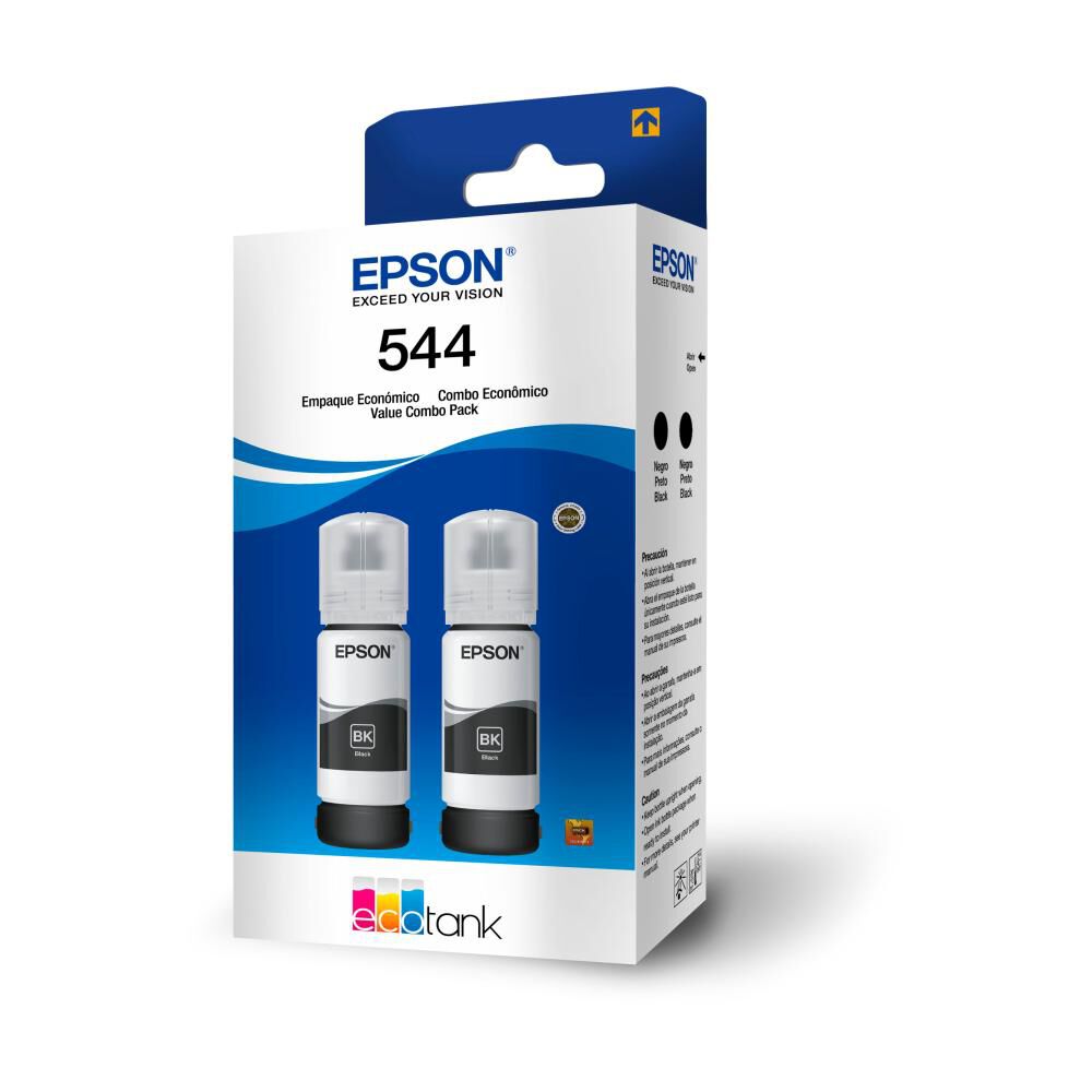 Pack 2 Botellas de Tinta Negra Epson T544 image number 0.0