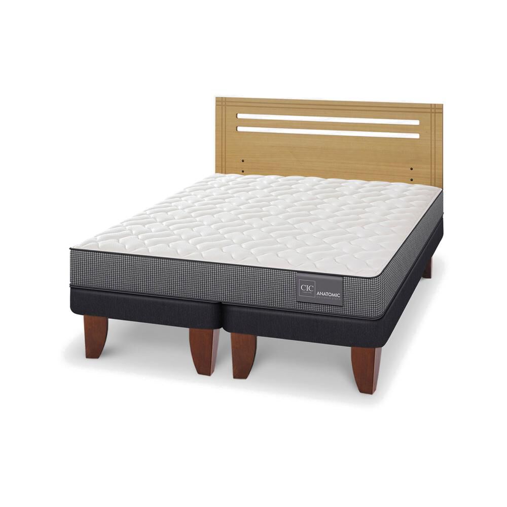 Cama Europea Cic Anatomic / 2 Plazas / Base Dividida + Respaldo image number 3.0
