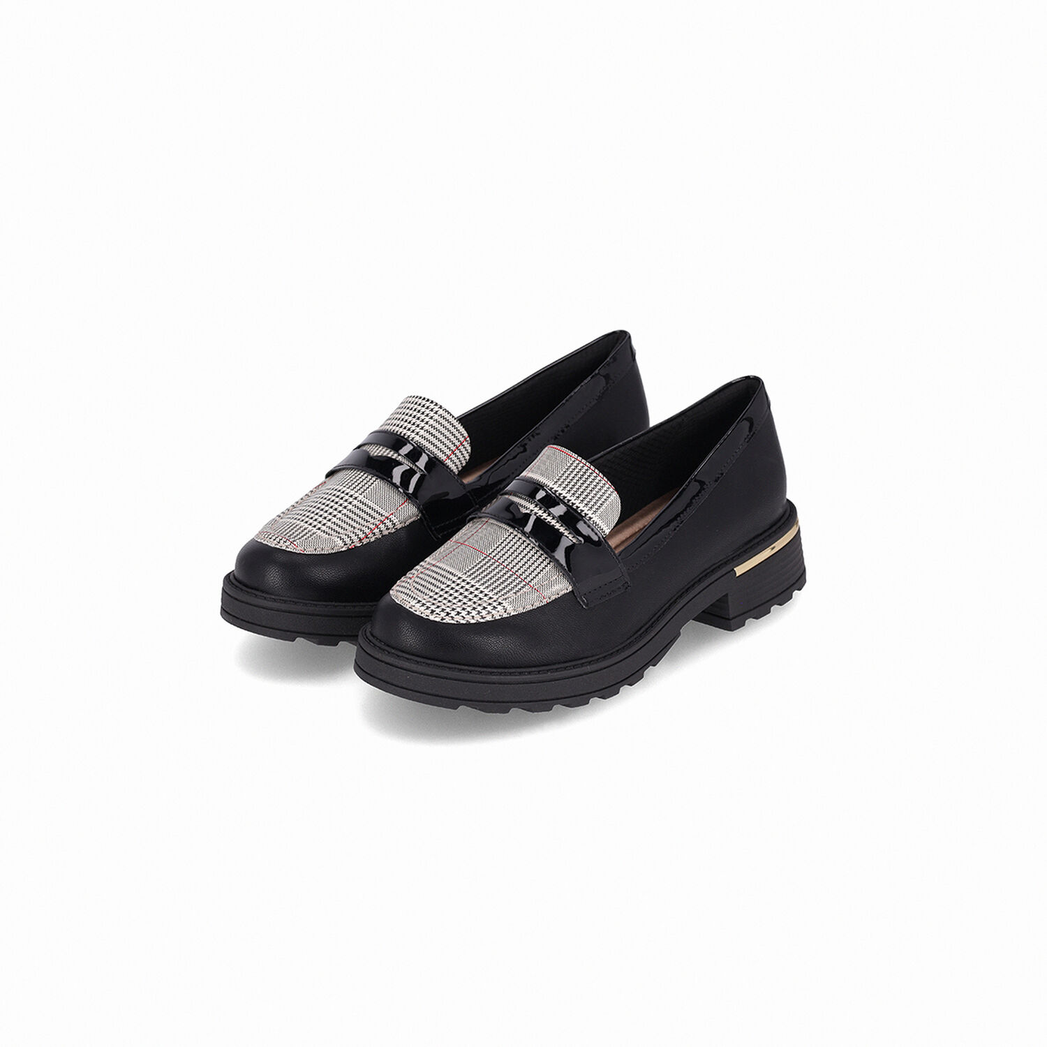 Mocas&iacute;n Mujer Negro/cuadrille Gisa Piccadilly image number 1.0