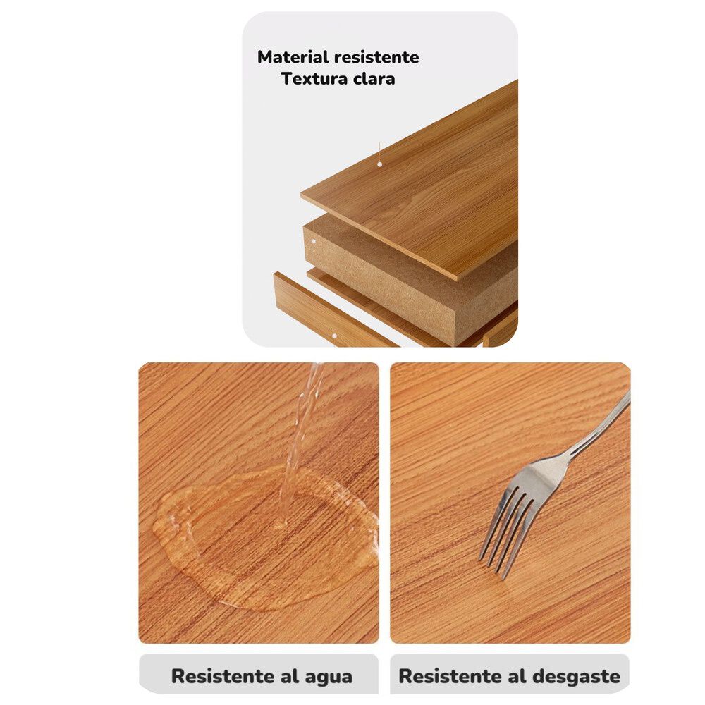 Escritorio Plegable 100x50x93cm Con Repisa By Lubabycas image number 5.0