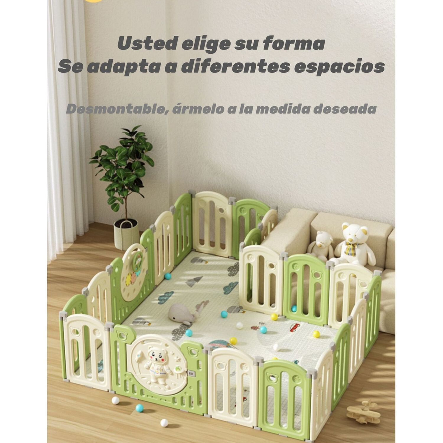 Corral Armado Multiposiciones Accesorios 160*191cm Lubabycas image number 6.0