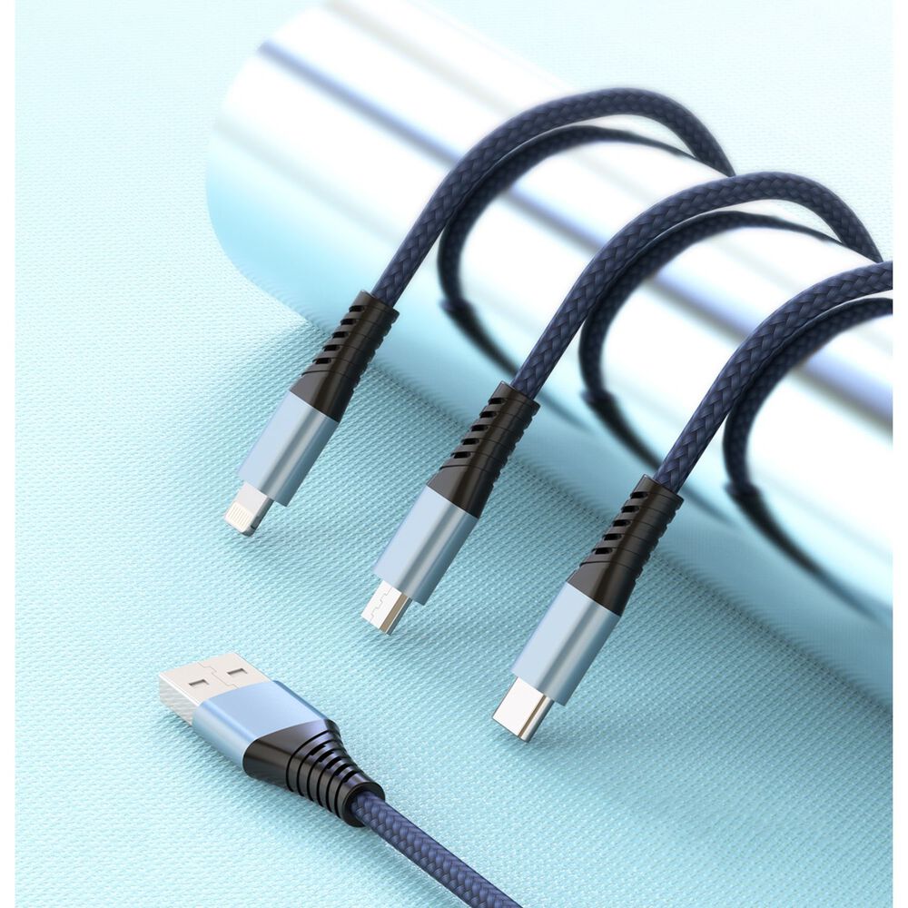 Cable Portátil 3 En 1, Micro, Lightning Y Tipo-c Master-g image number 2.0