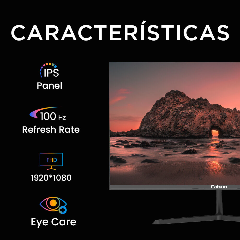 Monitor Oficina Caixun 22" Fhd Ips 75 Hz Vga Hdmi Negro C22x3f image number 1.0