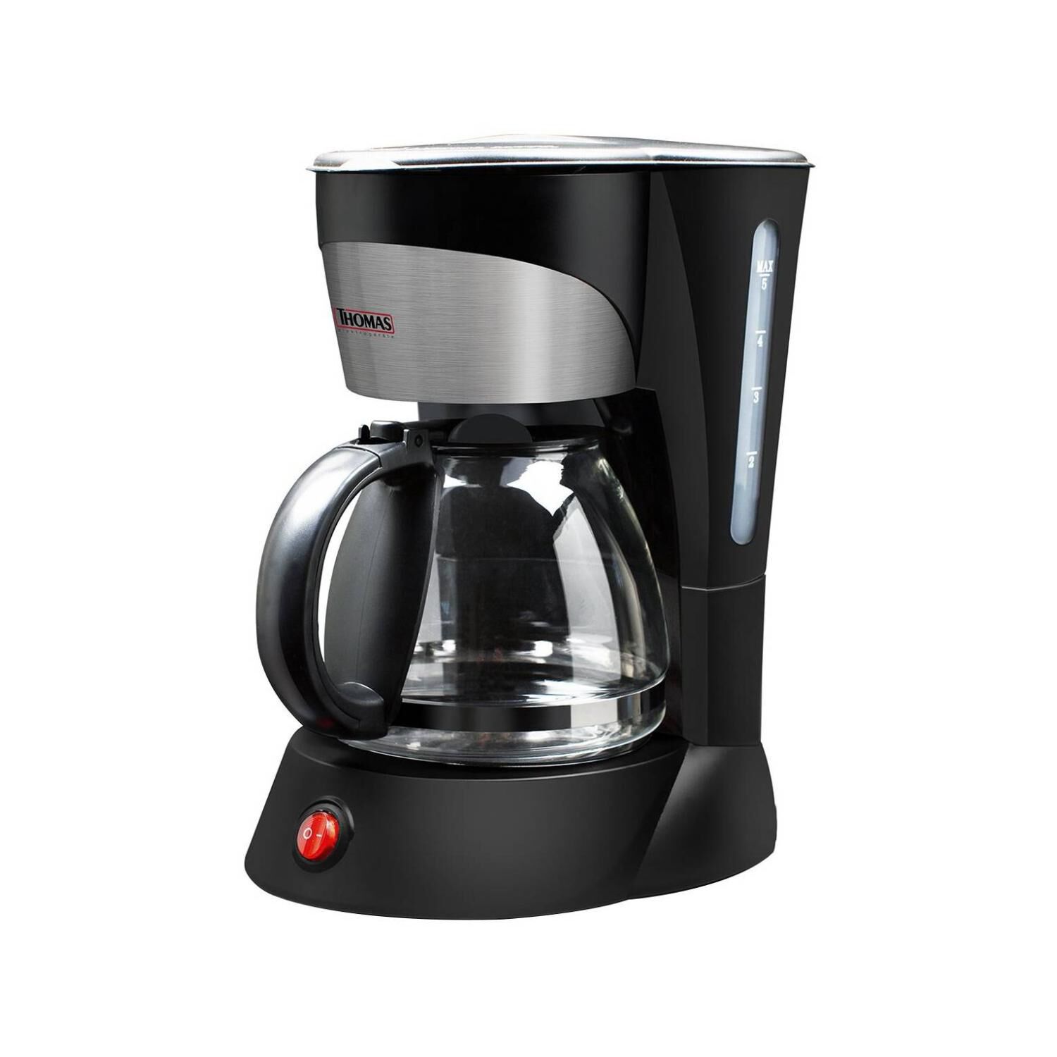 Cafetera Electrica Con Jarra De Vidrio 800w Th-130 Thomas