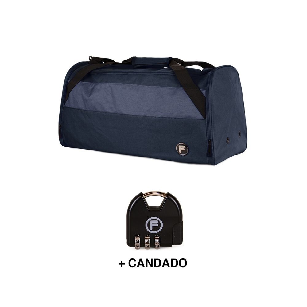 Bolso Eder M 75 Lts Azul + Candado F image number 1.0