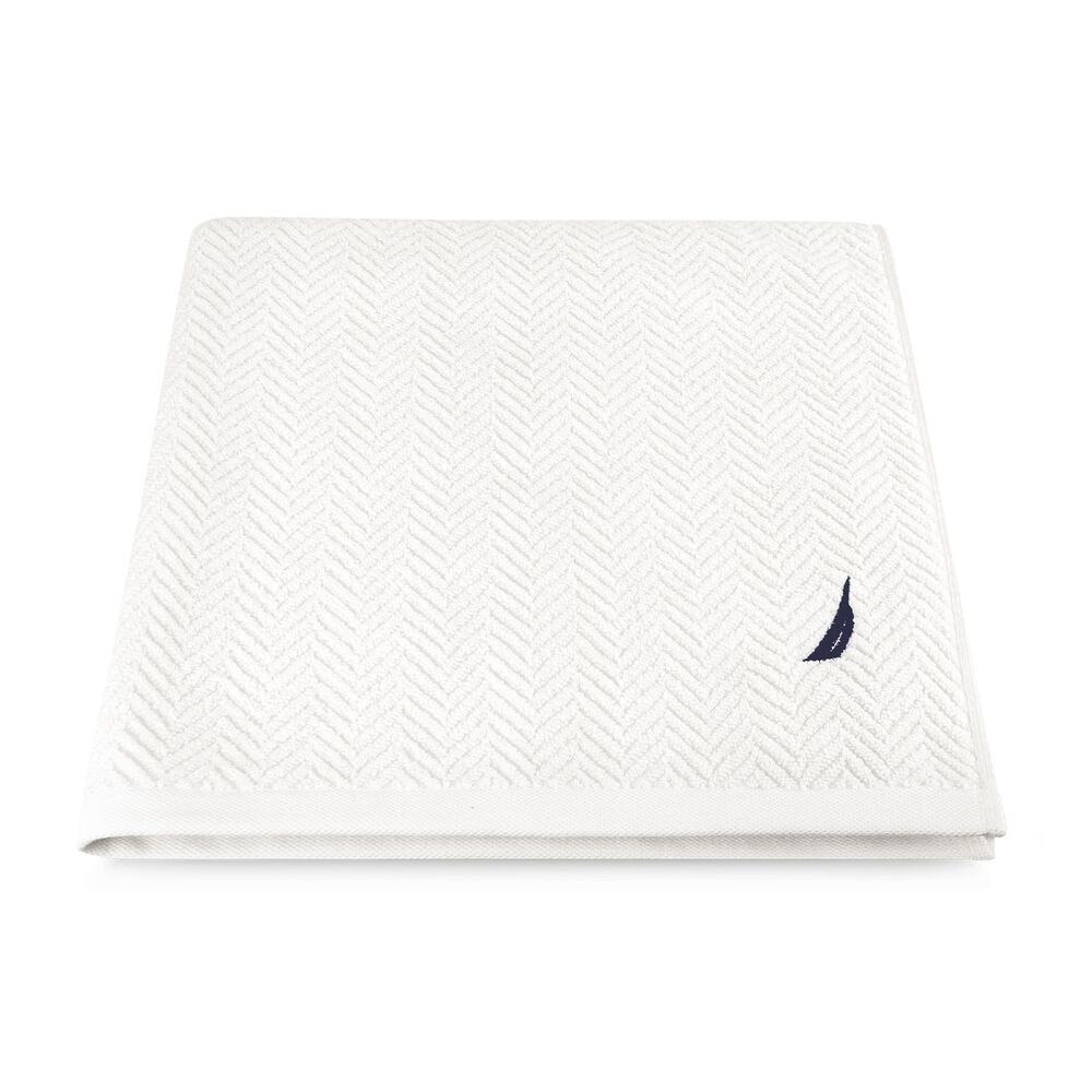 Toalla De Ba&ntilde;o Cuerpo Vis Nautica Home 100% Algod&oacute;n Suave 76x137cm Blanca image number 4.0