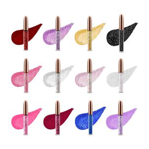 Delineadores Ojos Glitter Liquido Escarchado Set 12 Unidades