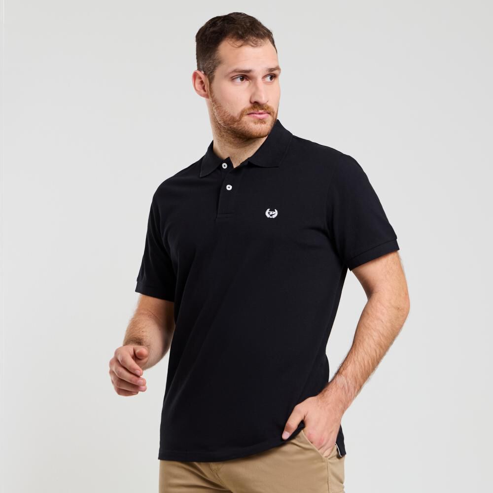 Polera Lisa Regular Manga Corta Cuello Piqu&eacute; Hombre Peroe image number 2.0