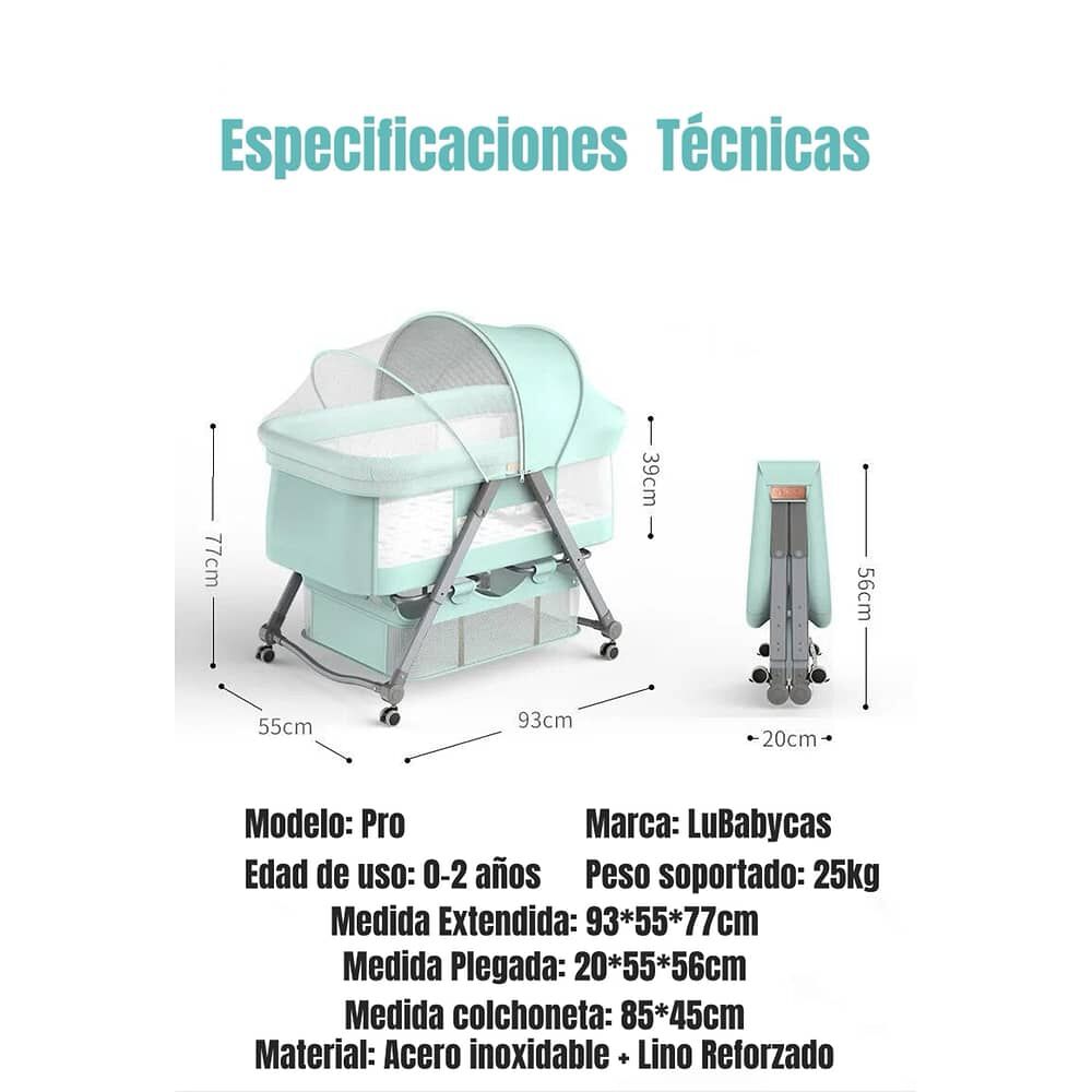 Cuna Beb&eacute; Con Accesorios Caf&eacute; By Lubabycas image number 5.0