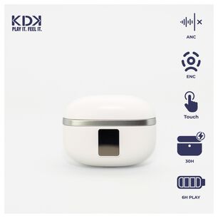 Audifonos Inal&aacute;mbricos Bluetooth Kdk Echo Blanco