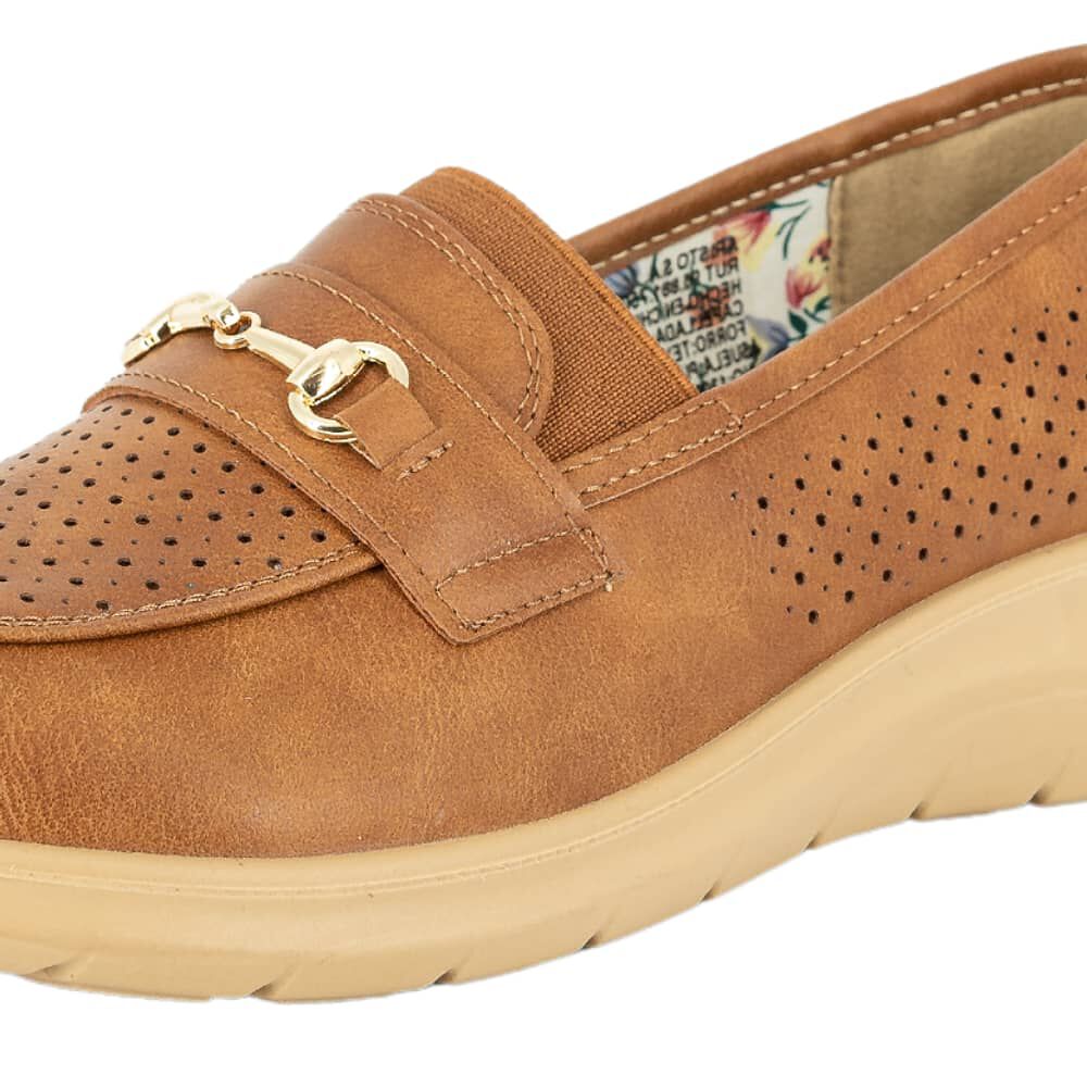 Mocasin Sisa Caramelo Passer image number 3.0