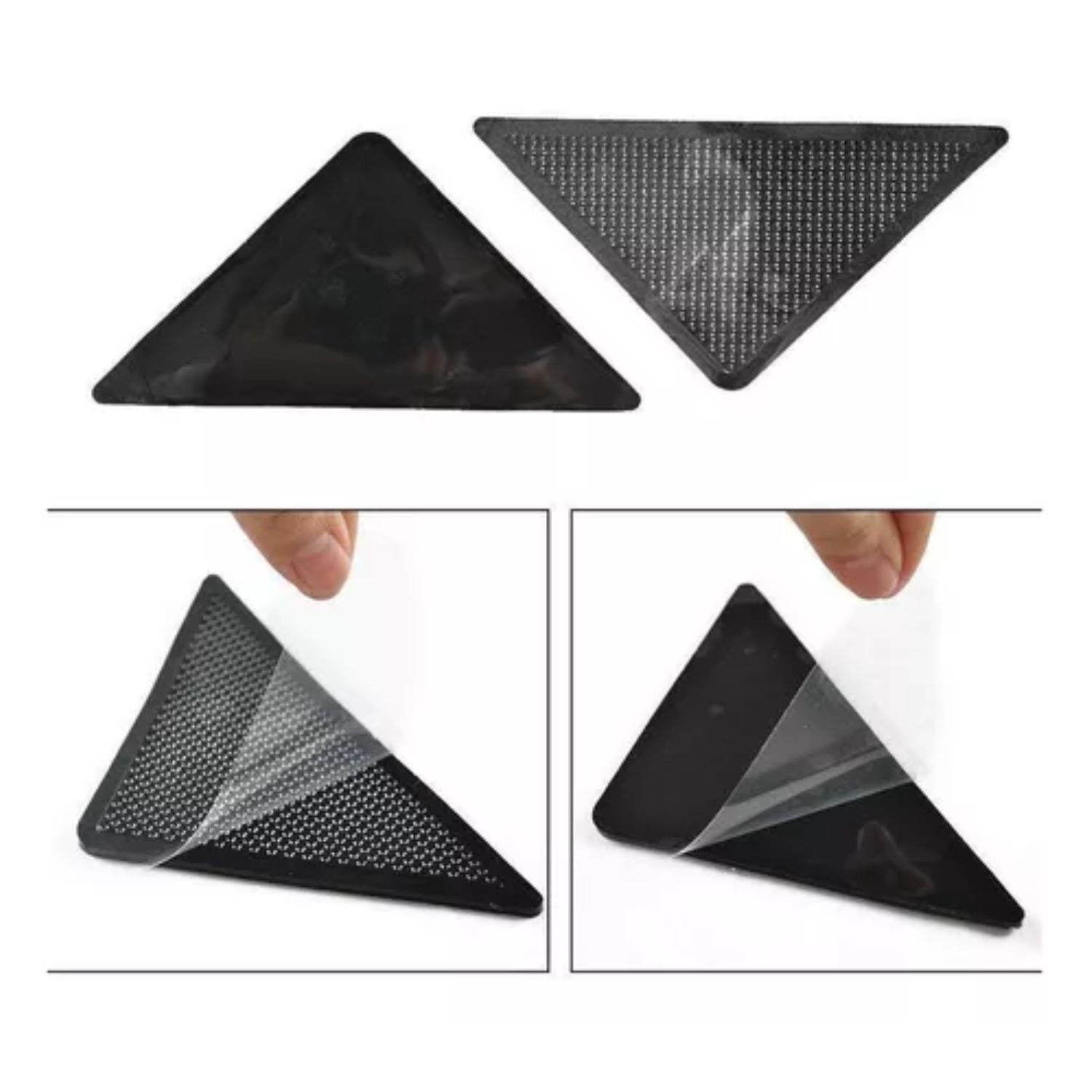 Pack 4 Alfombrillas Antideslizantes Esquinas Seguridad Hogar image number 1.0
