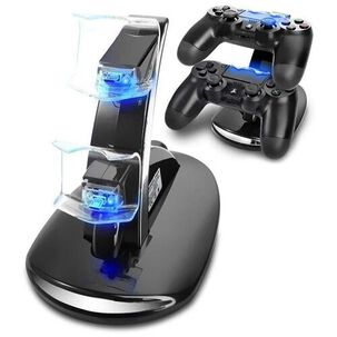 Cargador Inalambrico Compatible Playstation 4 Original Ps4 Mando Dual 2 Controles Control Play 4 Usb
