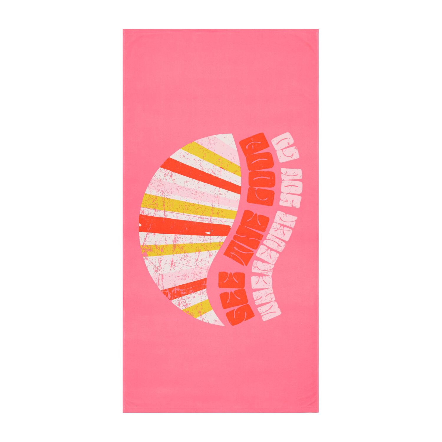 Toalla De Playa Casaideal Good Rosa 27 / 75x150 Cm image number 0.0