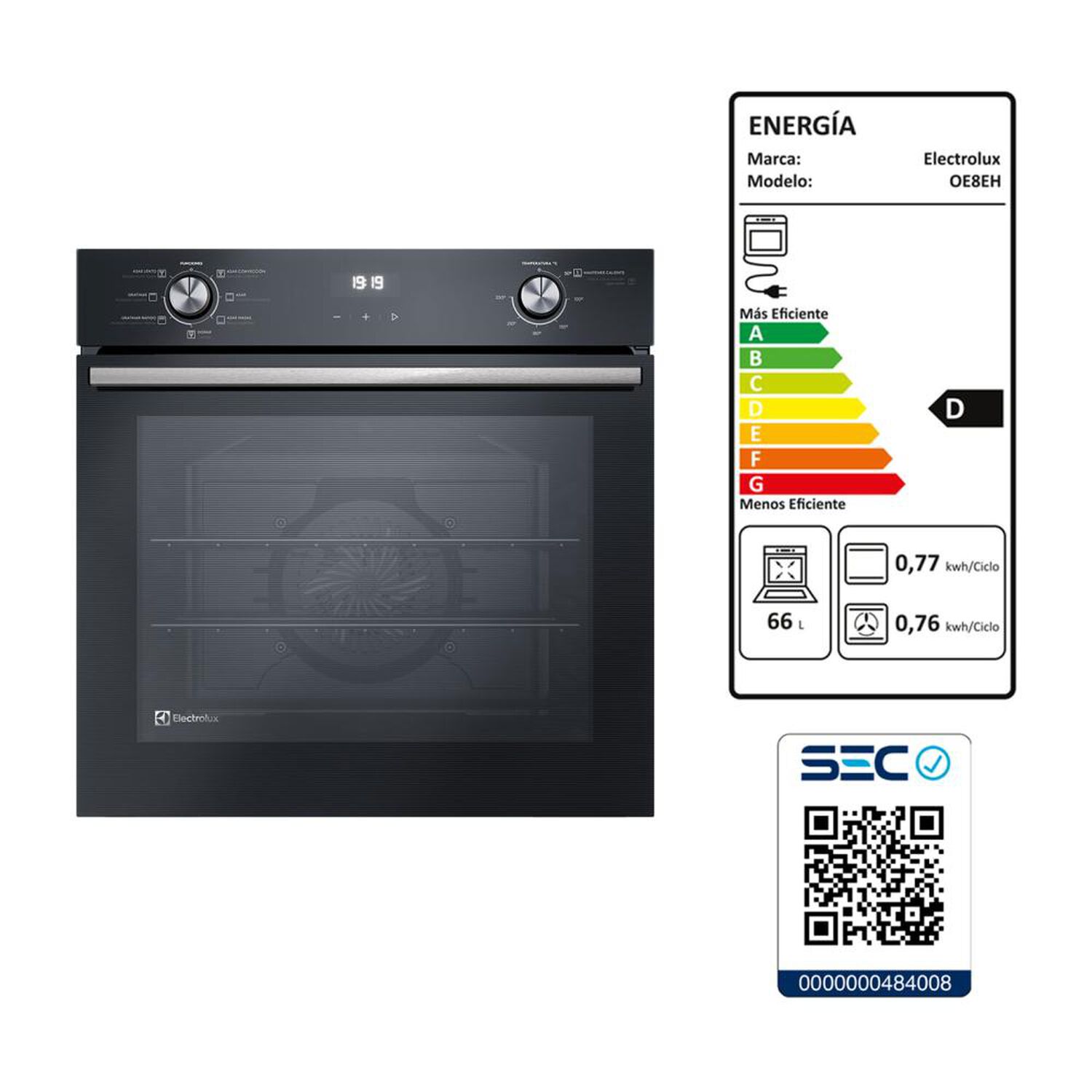 Horno Empotrado Electrolux OE8EH / 80 Litros image number 11.0