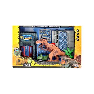 Play Set Con Helic&oacute;ptero, Dinosaurios Y Figuras Grande Surtido
