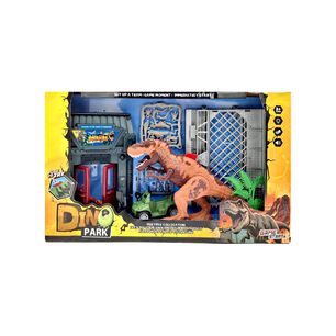 Play Set Con Helic&oacute;ptero, Dinosaurios Y Figuras Grande Surtido