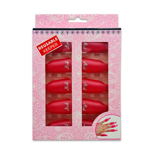 Protector De Uñas Esmaltados X10 Ud Fucsia
