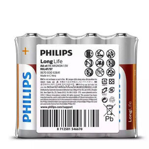 Philips Pila Cloruro Zinc Aa Termosellado 4p Cs