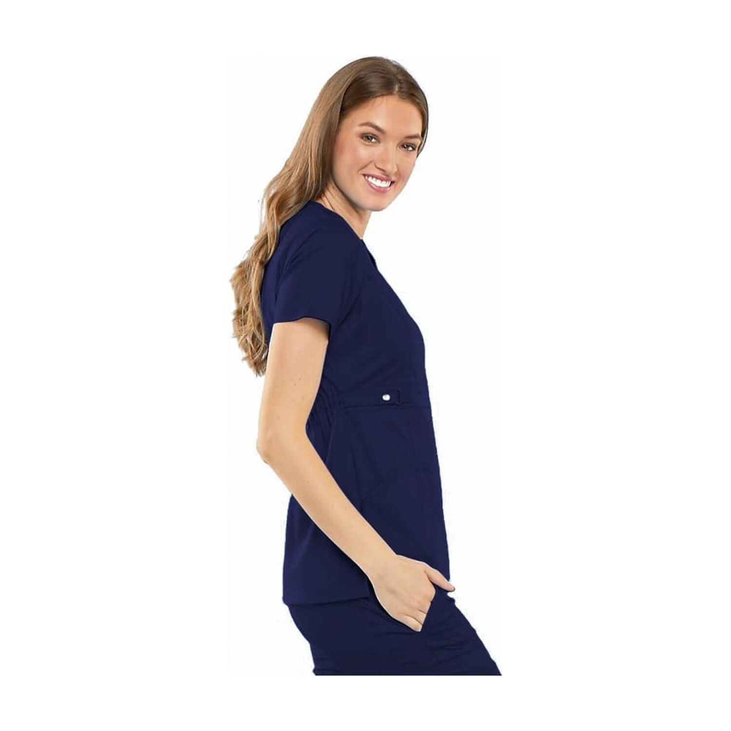 Polera Clinica Cherokee Luxe Azul Marino Enfermera image number 2.0