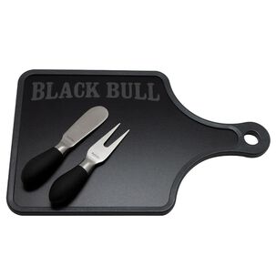 Set De Aperitivos Black Bull Con Cuchillo Y Tenedor