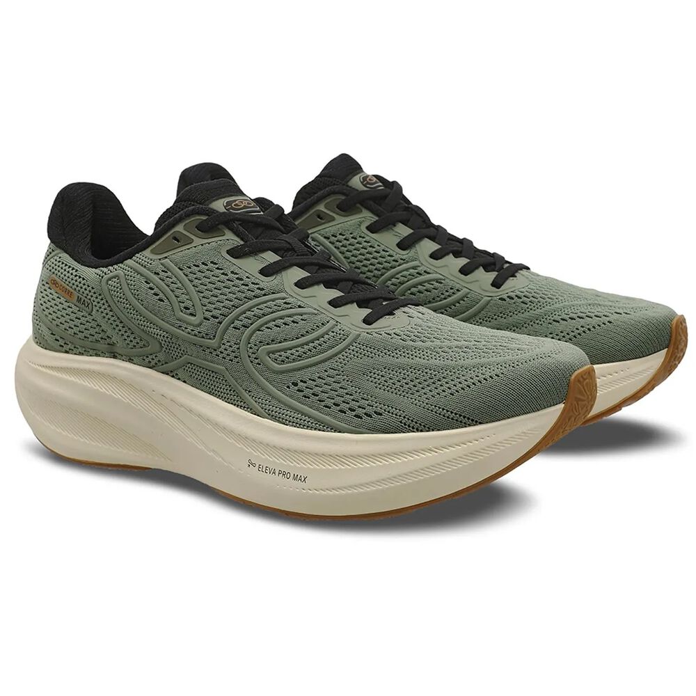 Zapatilla Running Hombre Corre Max Verde image number 1.0