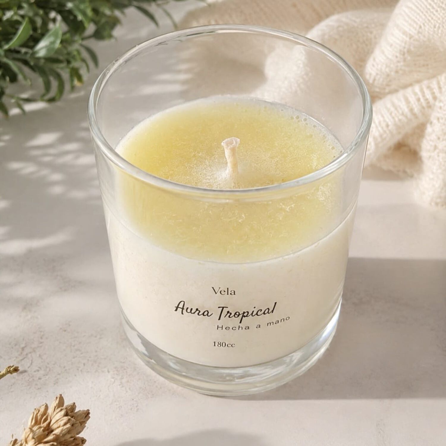 Vela Aromatica Aura Tropical Aroma Mango De Cera De Soya image number 4.0