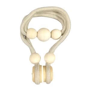 Pack De 02 Sujetadores Magn&eacute;ticas Para Cortinas Beige