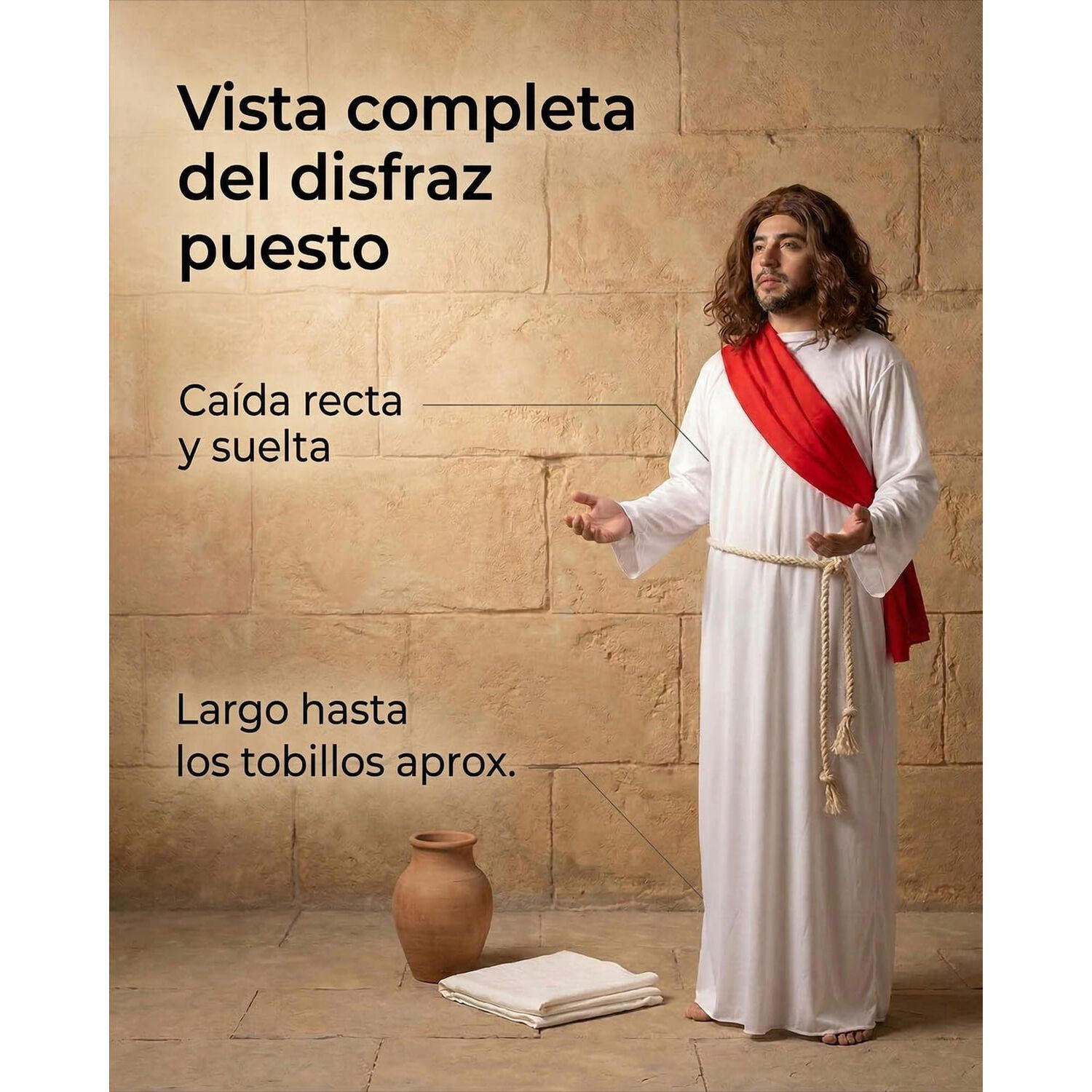 Disfraz Cosplay De Jes&uacute;s De Nazaret Adulto image number 2.0