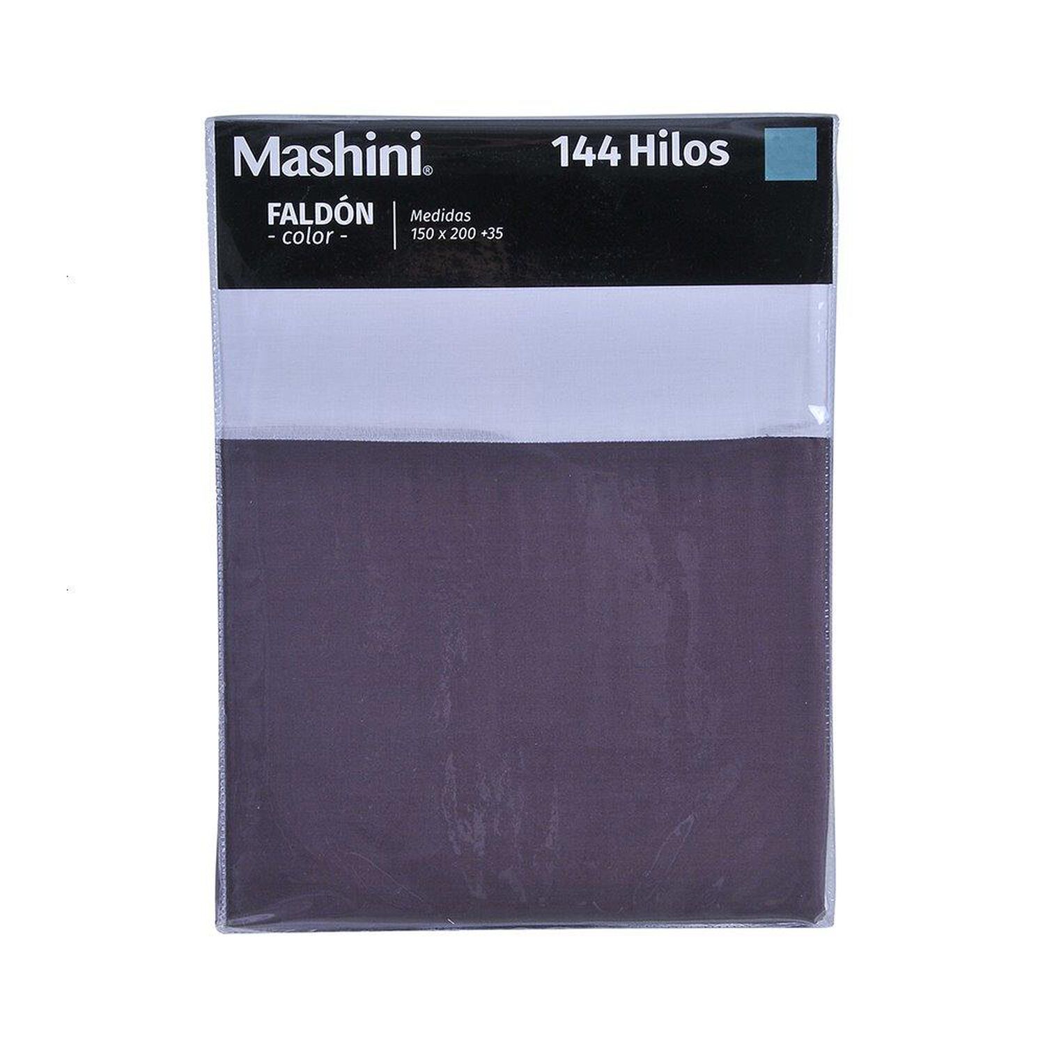 Faldon 144 Hilos Mashini 1.5 Plazas Morado image number 2.0
