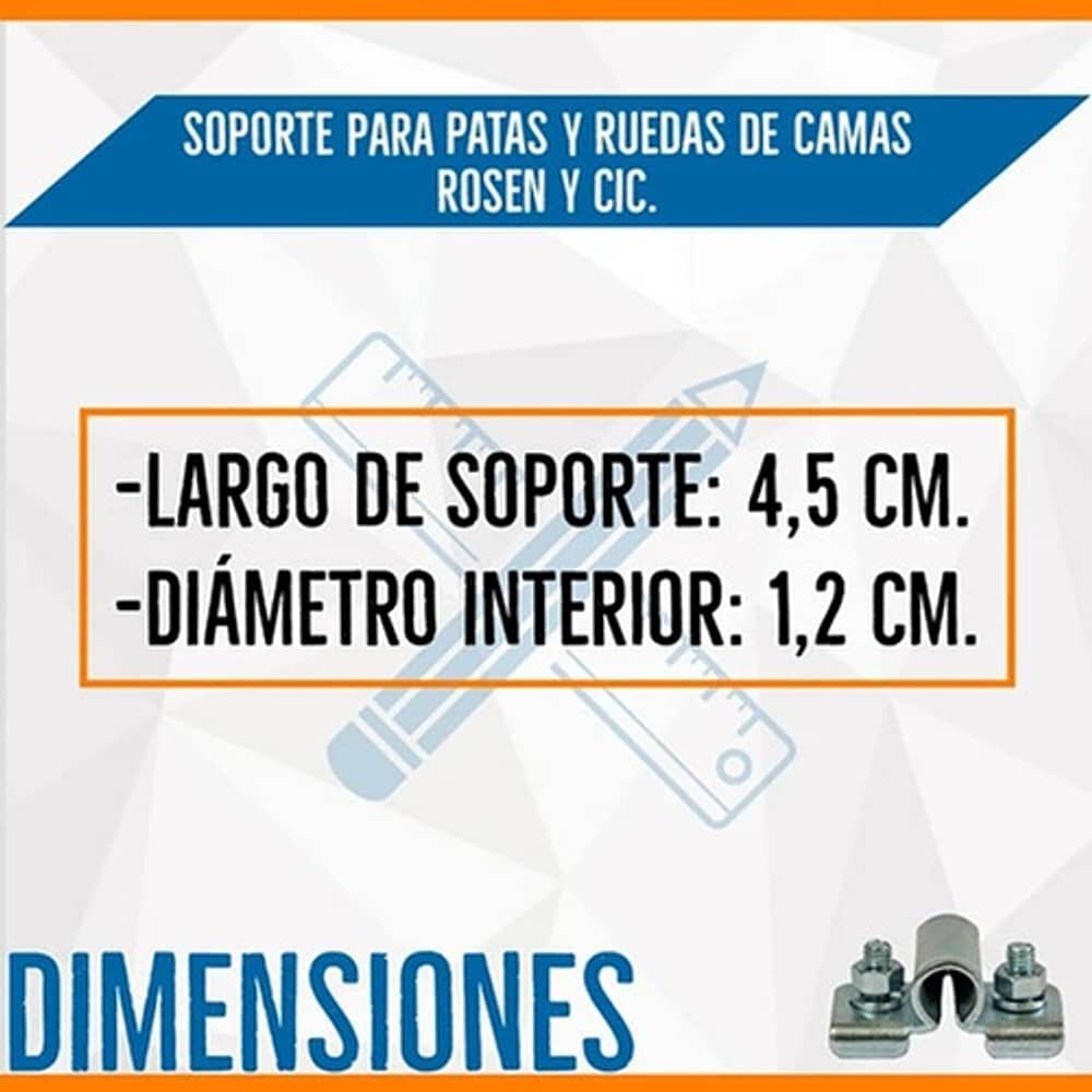 Soporte Para Patas Y Ruedas De Camas Rosen Y Cic image number 3.0