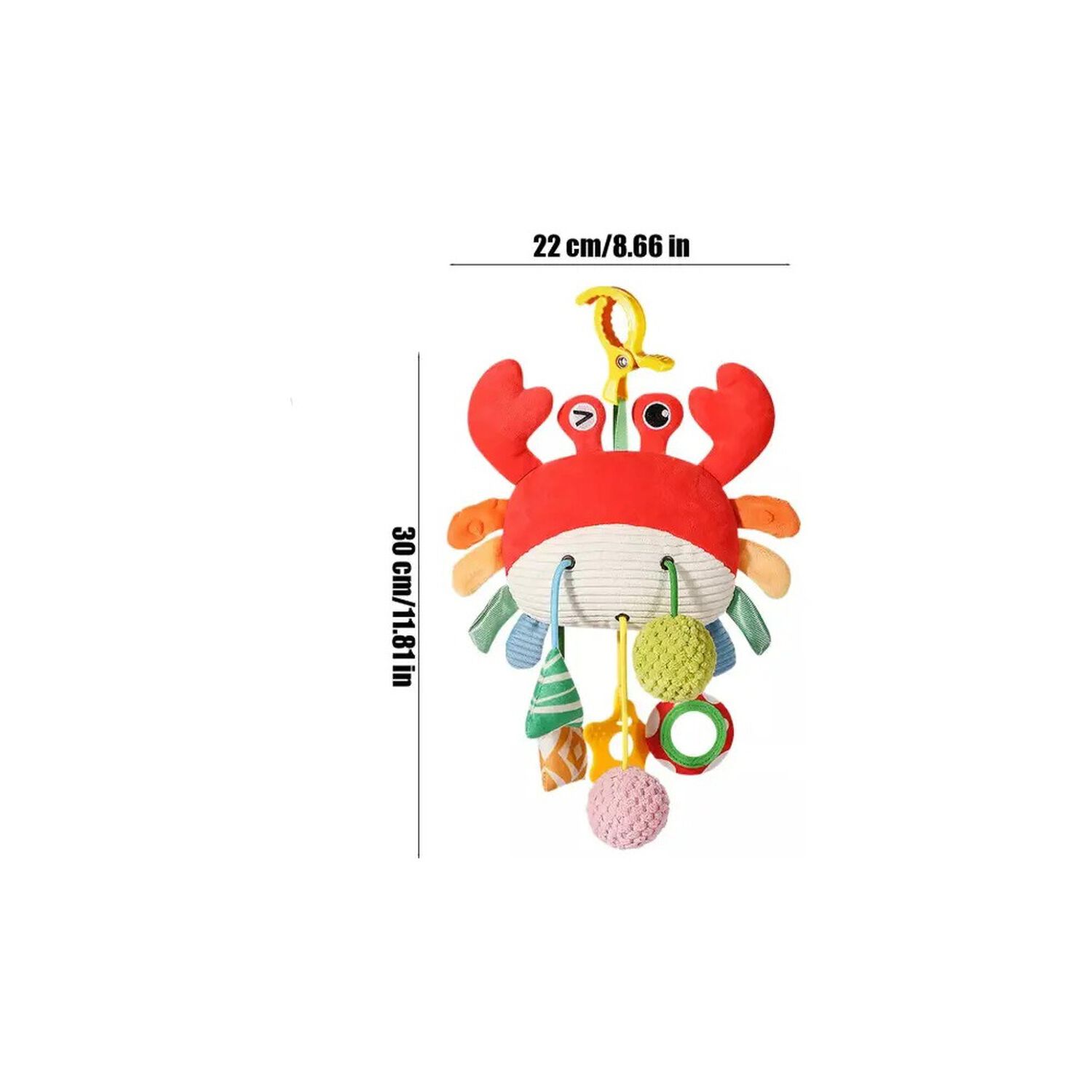 Peluche Sonajero Bebes Juguete Colgante Sensorial Gav Import Chick image number 2.0