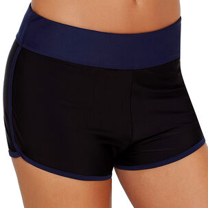 Short De Baño Deportivo Mujer Azul Gloriahoon