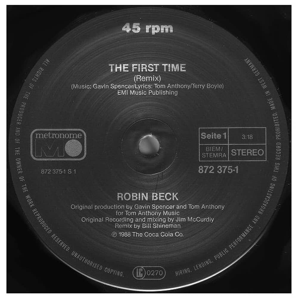 Robin Beck - First Time | 12" Maxi Single Usado image number 2.0