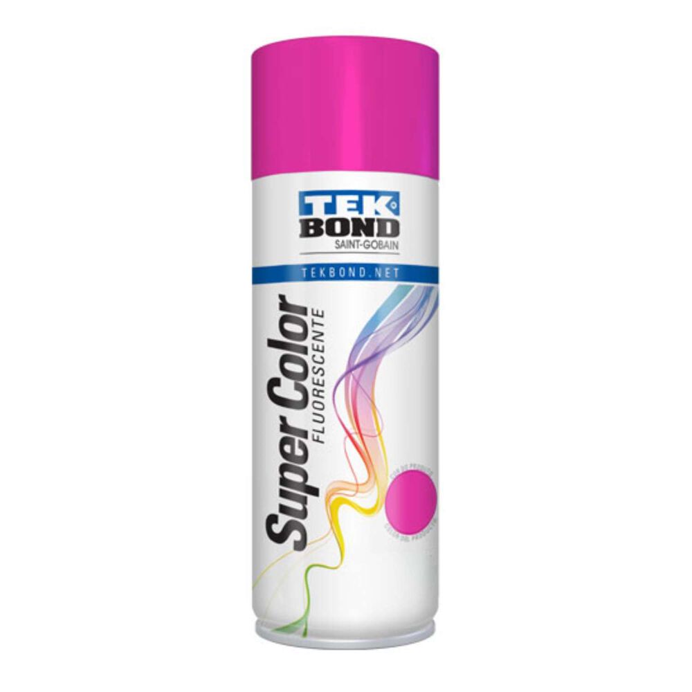 Pintura Spray 400ml Fluorescente Rosa - Tekbond image number 0.0
