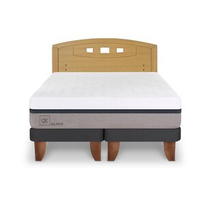 Cama Europea Cic Balance / 2 Plazas / Base Dividida + Respaldo