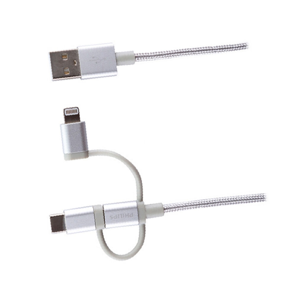 Cable Philips Dlc260 3 En 1 Micro Usb Lightning Usb-c image number 2.0