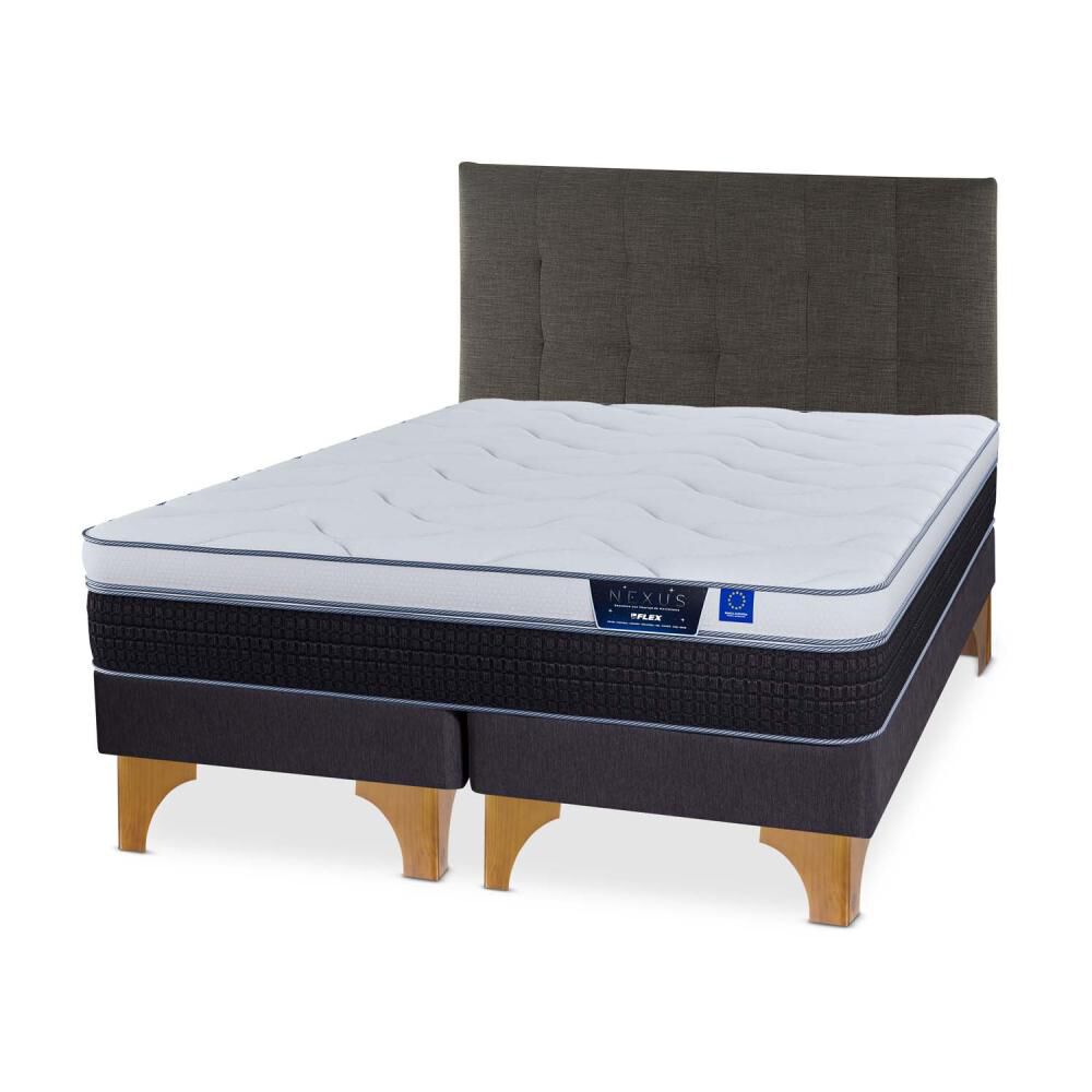 Cama Europea Flex Nexus / 2 Plazas / Base Dividida + Respaldo image number 1.0
