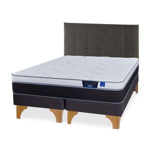 Cama Europea Flex Nexus / 2 Plazas / Base Dividida + Respaldo