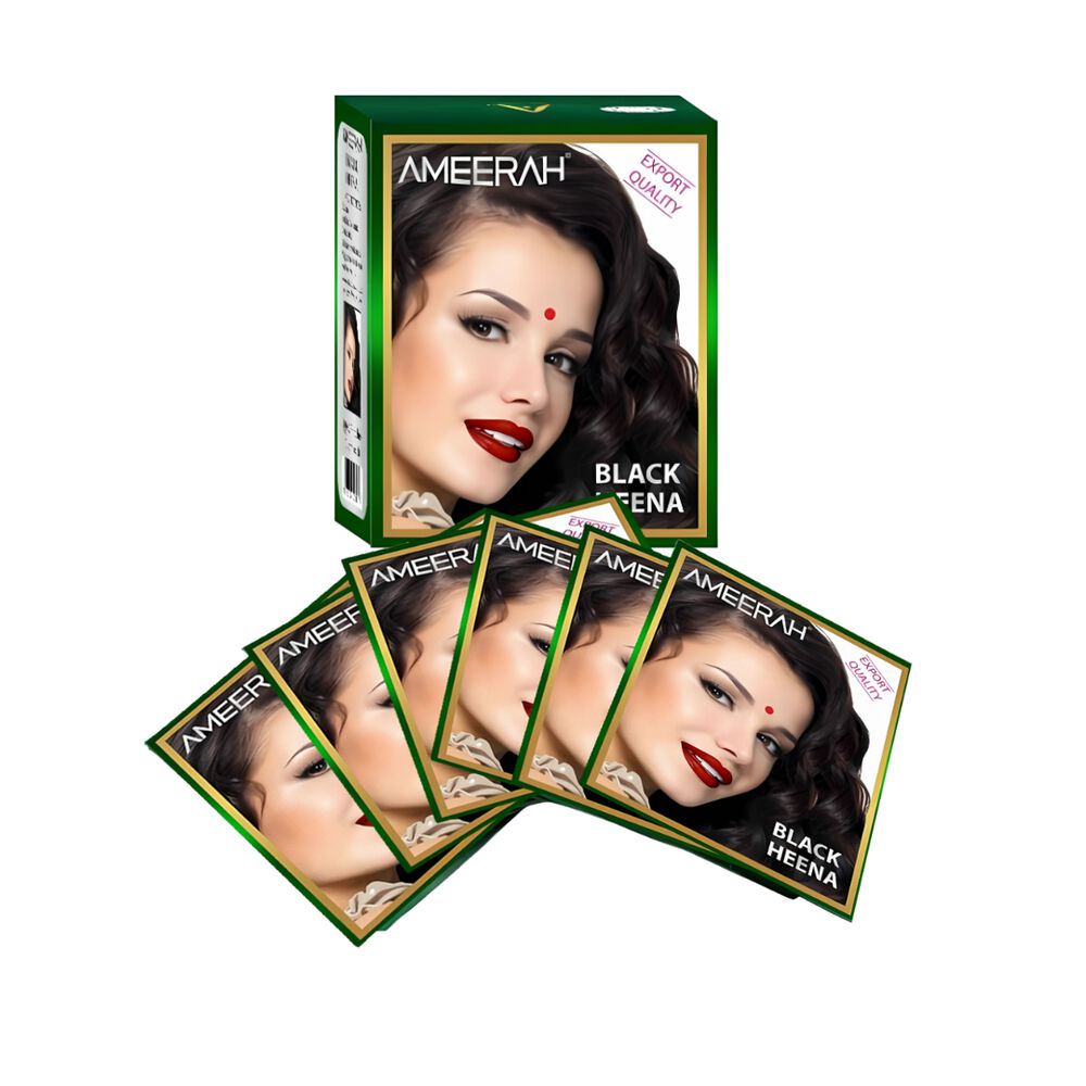 Ameerah Henna Black 10 Gr X 6 Sachets image number 0.0