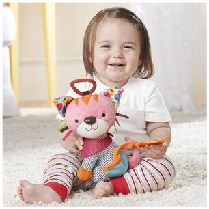 Sonajero De Peluche De Tela Animales Gato