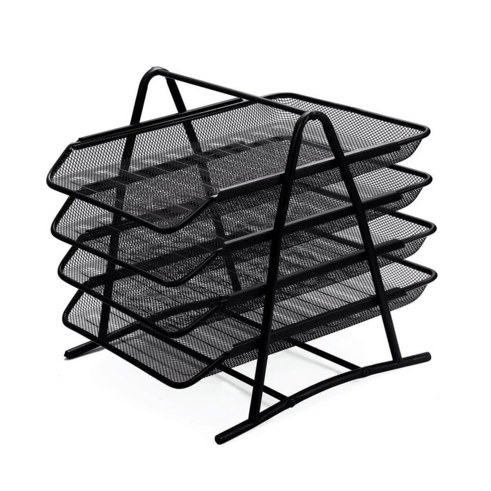 Bandeja Metálica Documentos 4 Niveles Hand - Ps image number 0.0