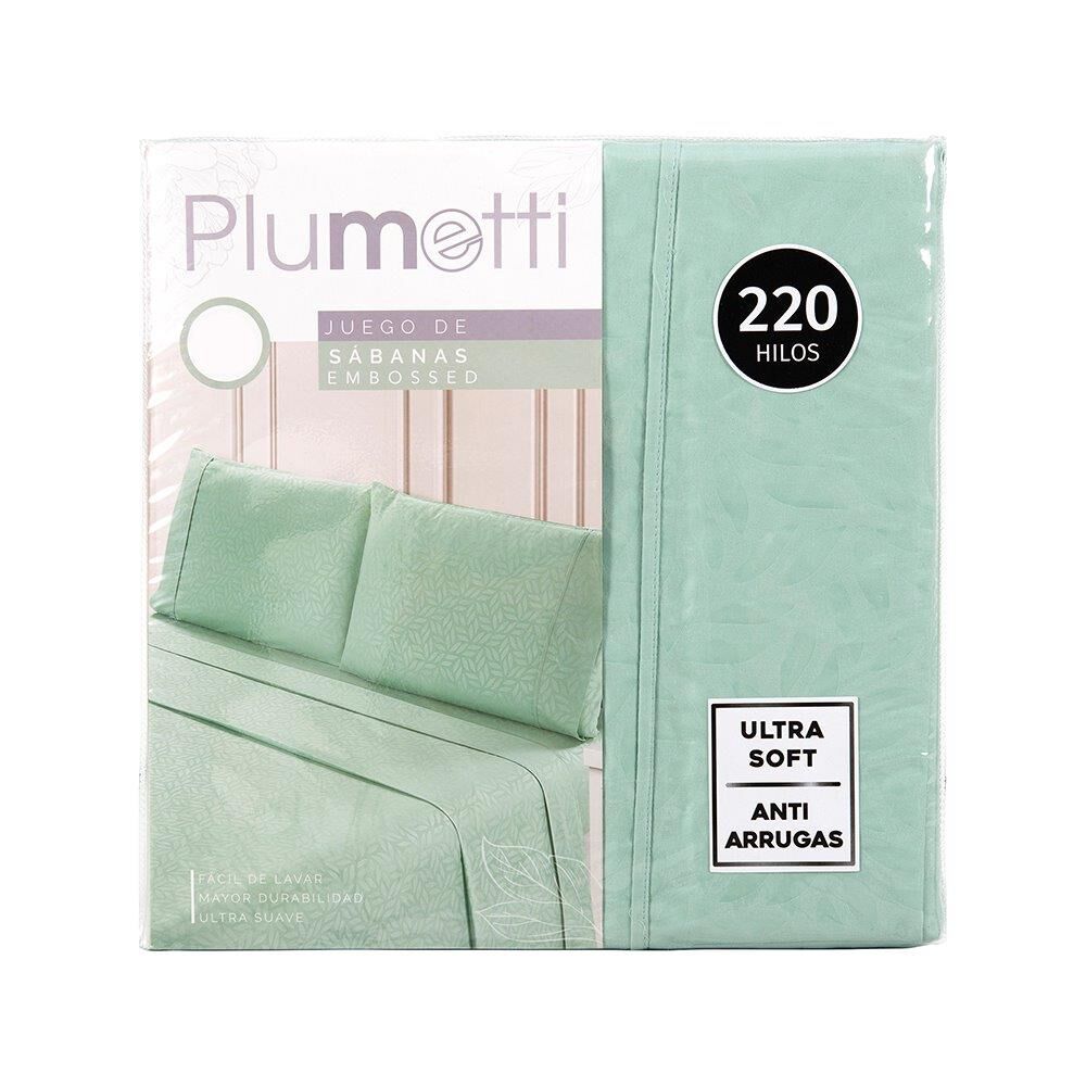 Sabana Plumetti Embossed 2 Plazas Verde image number 4.0