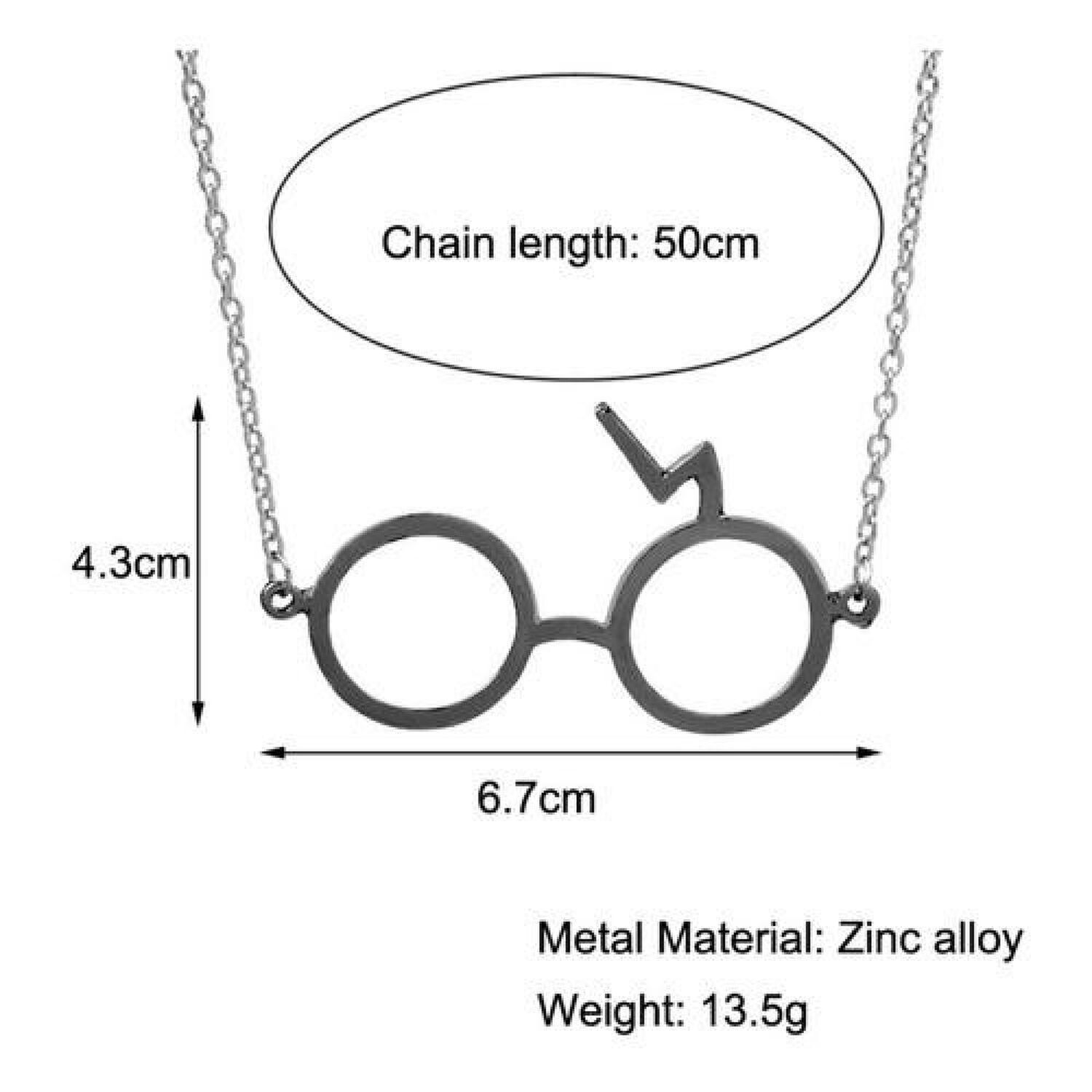 Colgante Collar Harry Potter Gafa Y Cicatriz image number 1.0